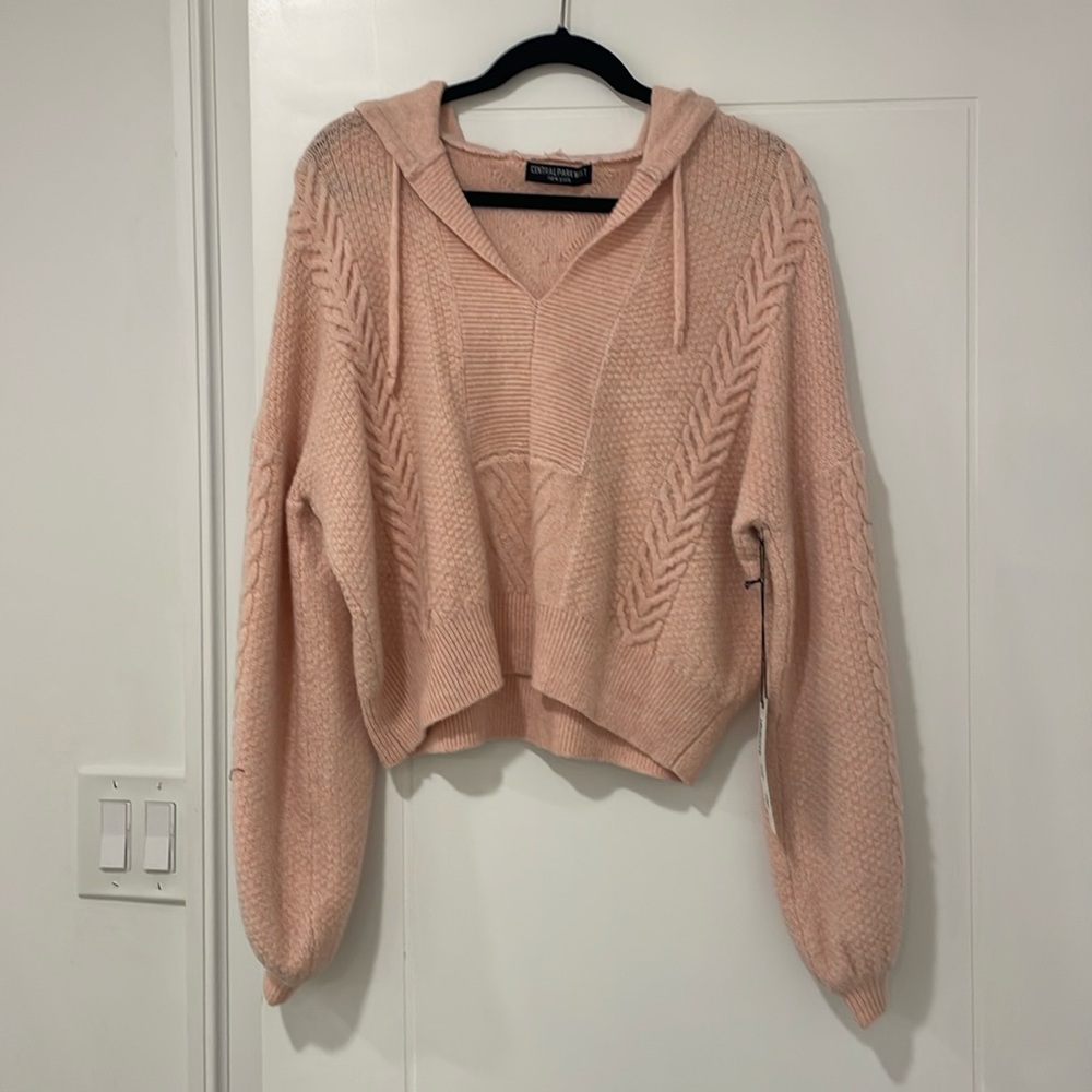 Central Park west cozy pink sweater